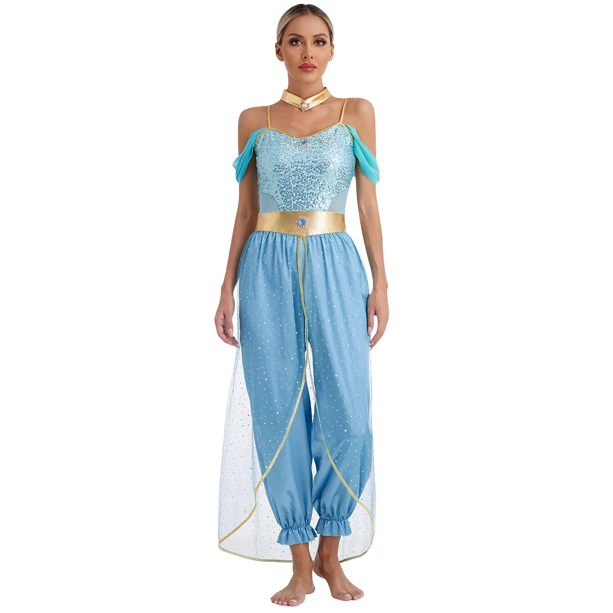 Arabian Princess Costume Embroidered Dance Outfit