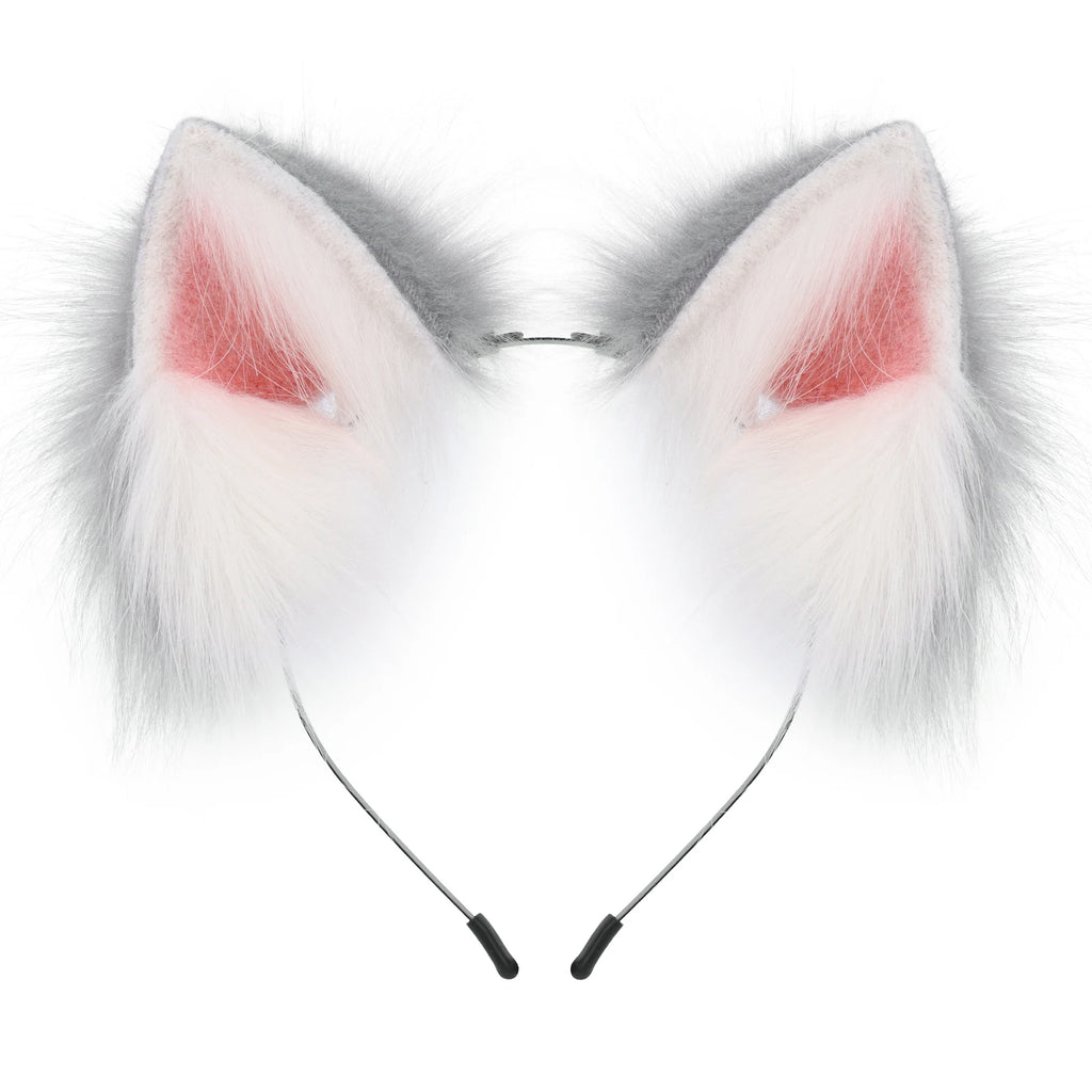 Faux Fur Cat and Fox Ear Headband for Cosplay Costumes