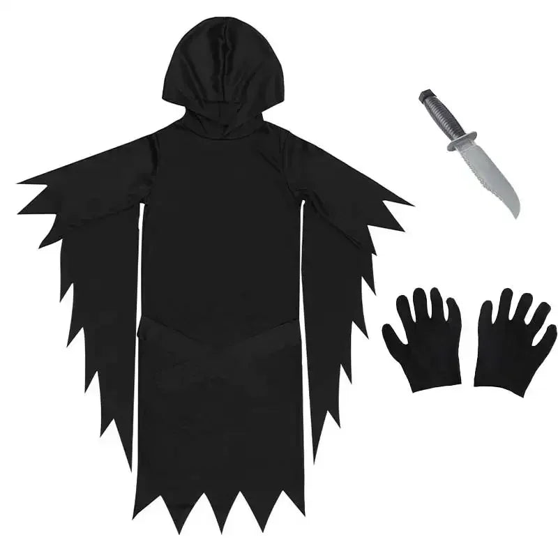 Kids Horror Ghost Costume Halloween Fancy Dress