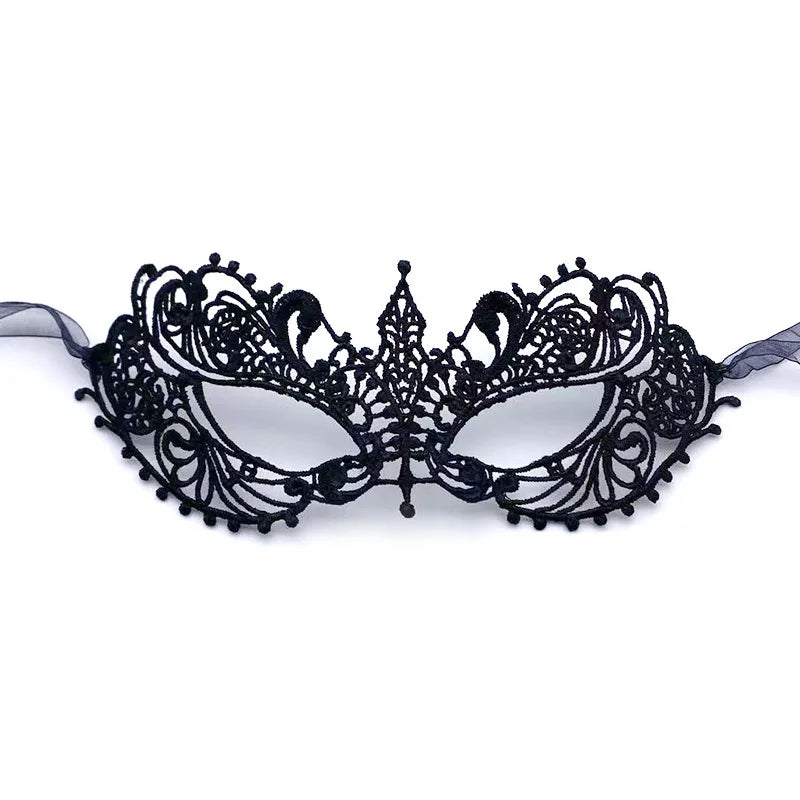 Gold Silver Lace Masquerade Eye Mask for Costume Parties