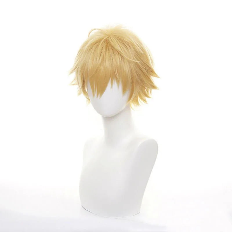 Short Blonde Spiky Synthetic Wig for Men Cosplay & Halloween