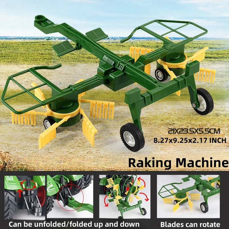 Large Scale Tractor Toys DIY Farmer Car Playset Toy Transport Trailer Engineering Birthday Gifts