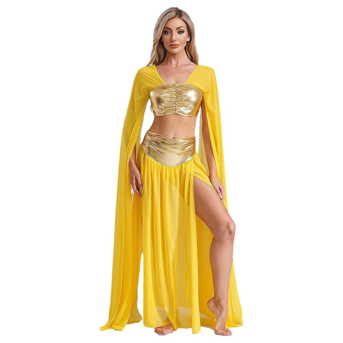 Women’s Egyptian-Inspired Costume Crop Top & Skirt Set