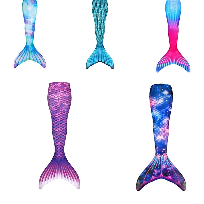 Kids & Adult Mermaid Tail Costume with Monofin Fin