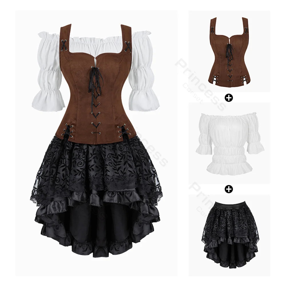 Women’s Pirate Renaissance Costume Dress
