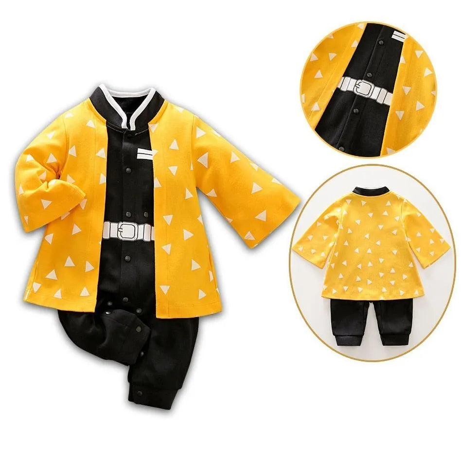 Anime Inspired Baby Cosplay Romper, 0 to 18 Months, Long Sleeve