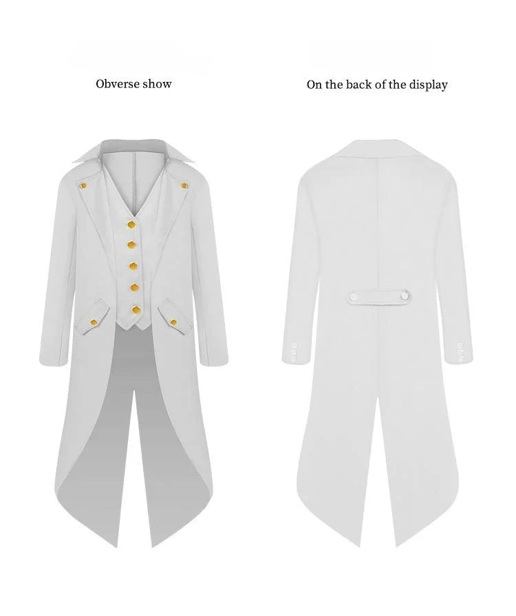 Steampunk Gothic Tailcoat Jacket & Vest Costume Set