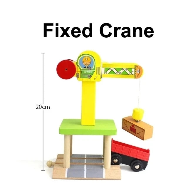 All Kinds of Wooden Train Tracks Accessories Beech Wood Railway Tracks Wooden Bridge Tunnel Fit for Wood Tracks Toys