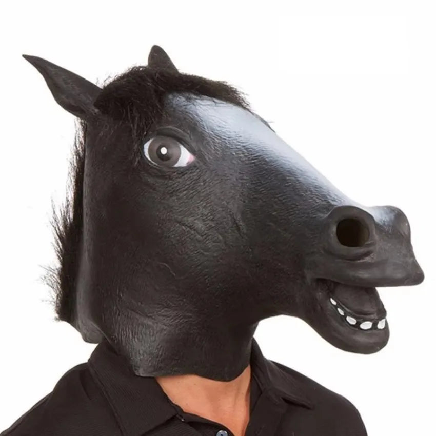Funny Horse Head Mask for Cosplay Costume Parties and Role Play