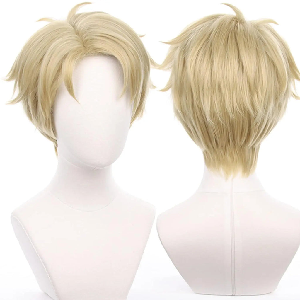 Long Orange Brown Cosplay Wig with Bangs for Adults