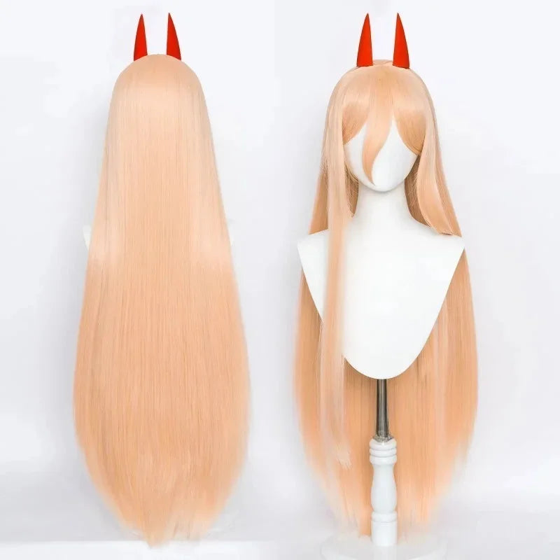 Long Orange Pink Two-Tone Cosplay Wig Heat Resistant Synthetic Hair