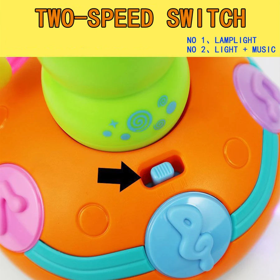 1pcs Children's Electric Caterpillar Saxophone Toys,Dancing Saxophone Caterpillar,LED Light Caterpillar Saxophone Toy Wriggle Ca