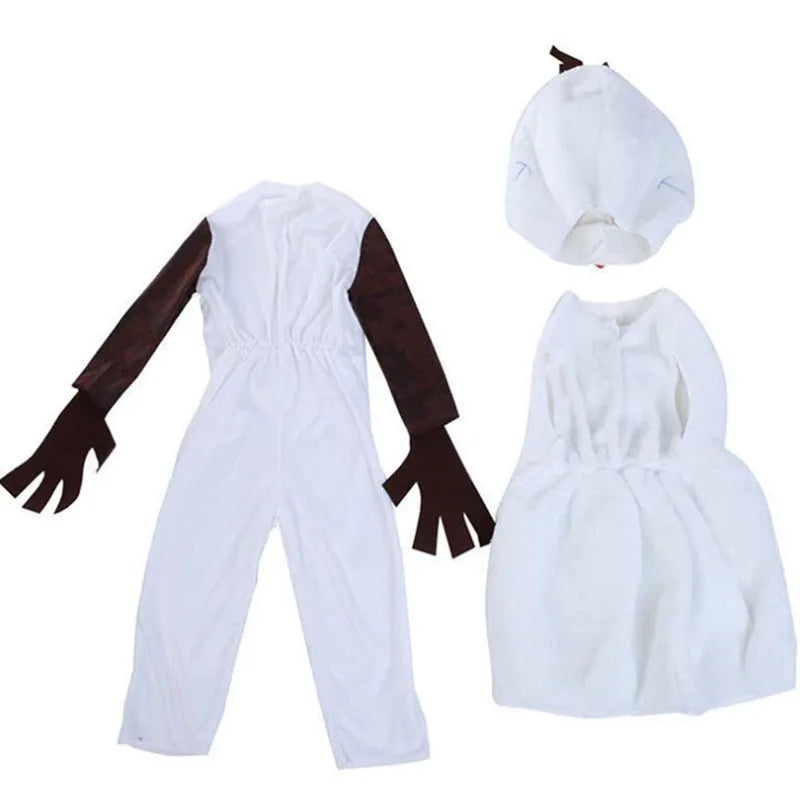 Toddler Snowman-Inspired Costume with Hat & Vest