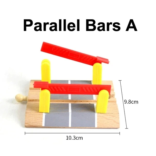 All Kinds of Wooden Train Tracks Accessories Beech Wood Railway Tracks Wooden Bridge Tunnel Fit for Wood Tracks Toys