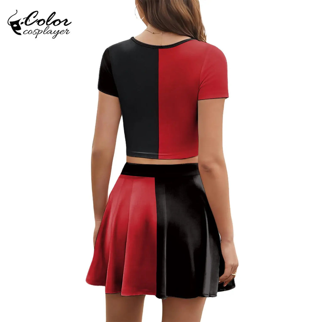 Women’s Colorful Clown Cosplay Costume Suit for Parties