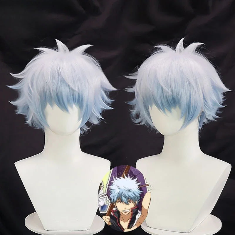 Anime-Inspired Samurai Cosplay Costume Set with Wig