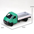 Bagged 1.34 Alloy Pull-Back Three-Door Mini Truck, Stylish Truck Design, Can Carry Goods, Pull-Back Model, Children's Toy.