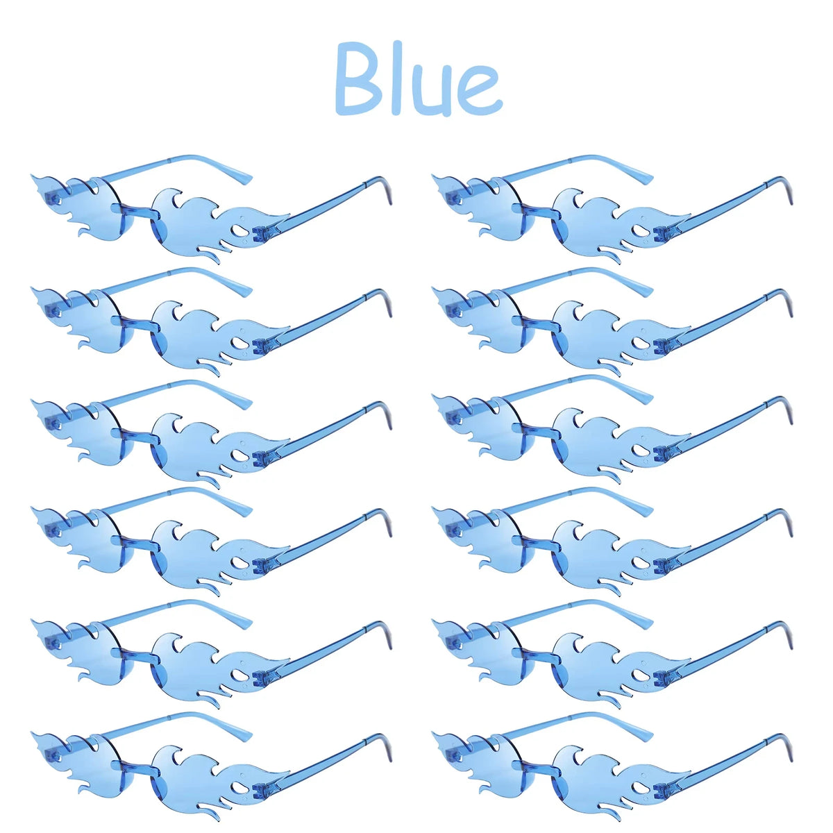 12-120 Pcs Red Fire Flame Glasses Fire Shape Sunglasses Fire Sunglasses Party Decor for Summer Shower Wedding Halloween Cosplay