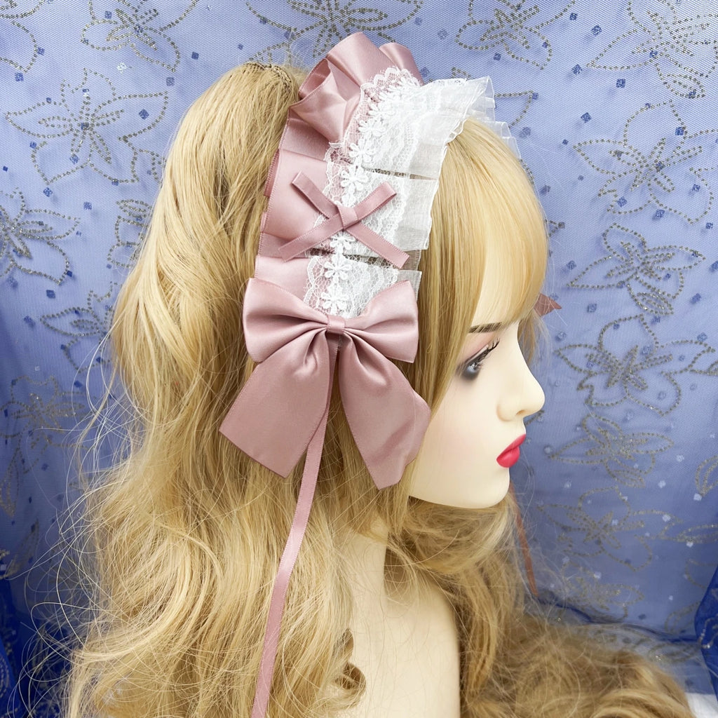 Sweet Lace Flower Maid Cosplay Headband Hair Accessory