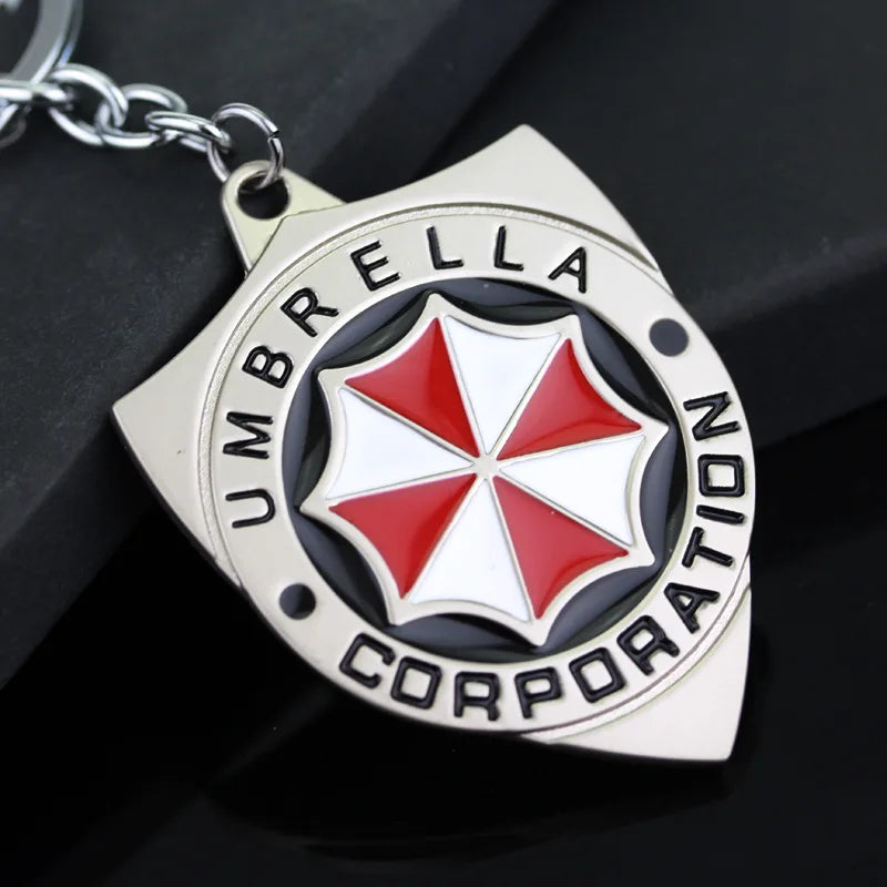 Raccoon Umbrella Pendant Keychain Metal Costume Accessory