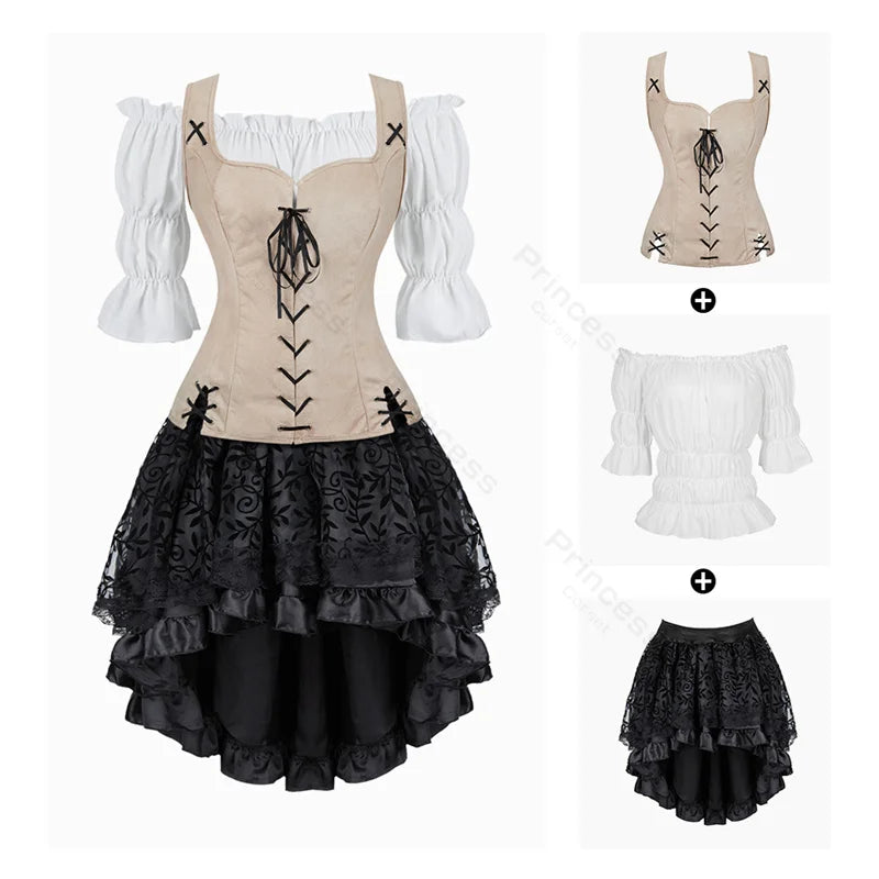 Women’s Pirate Renaissance Costume Dress