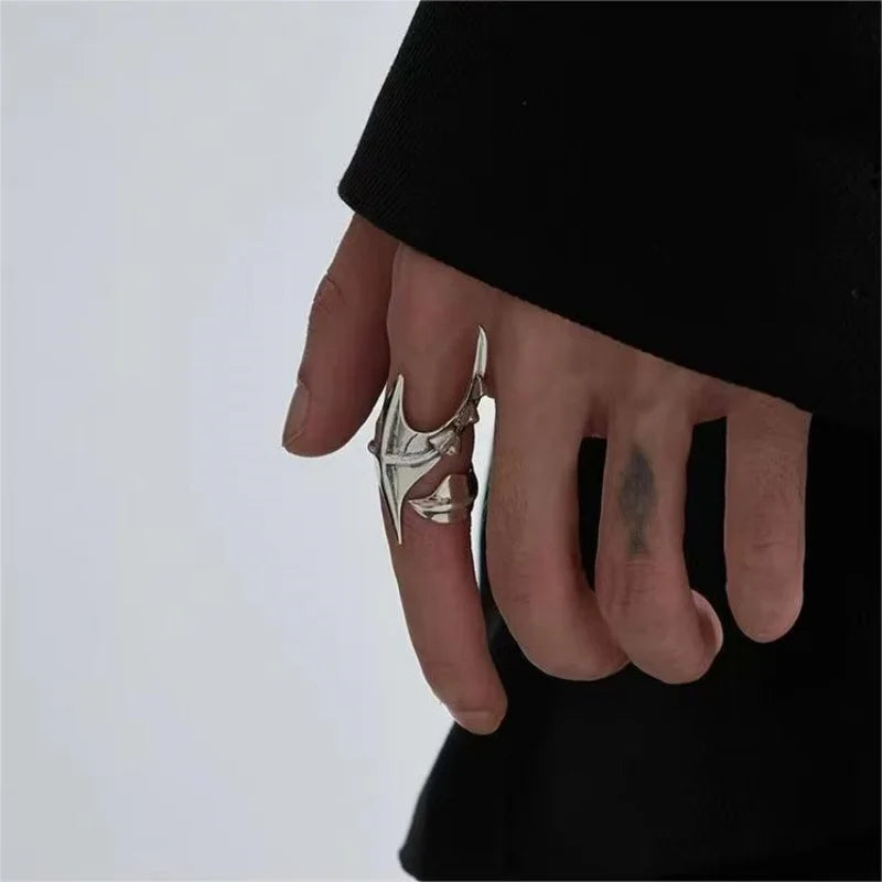 Cyberpunk Alien Inspired Irregular Open Ring Costume Accessory