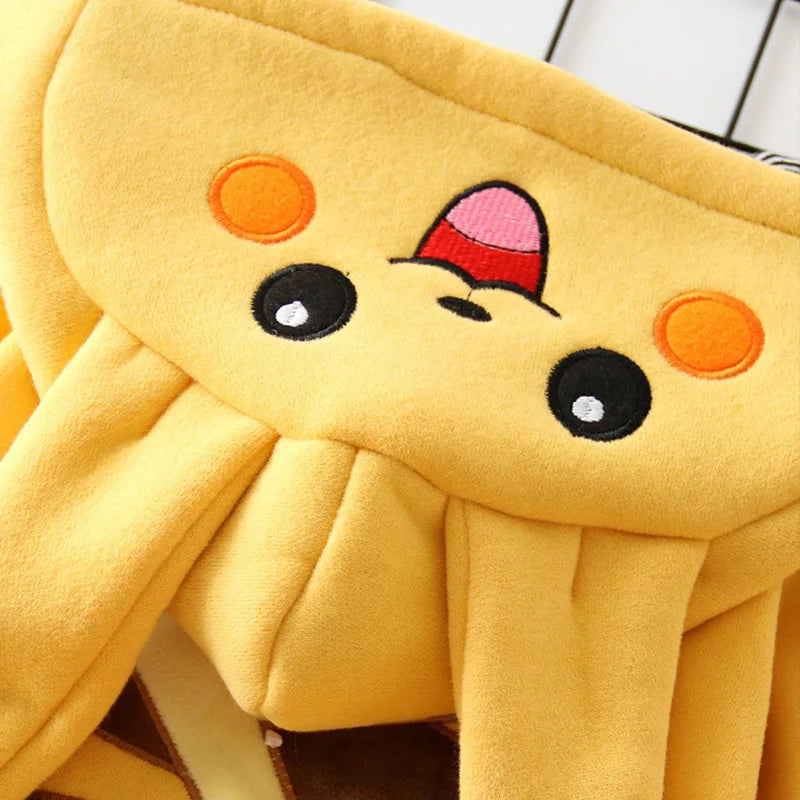 Cartoon Pocket Monsters Baby Pyjamsa Newborn Cute Winter Long-Sleeved Kids Rompers Clothing Babies Toddler'S Clothes Onesie Gift