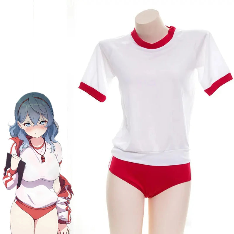 Anime-Inspired School Sports Uniform Cosplay Costume