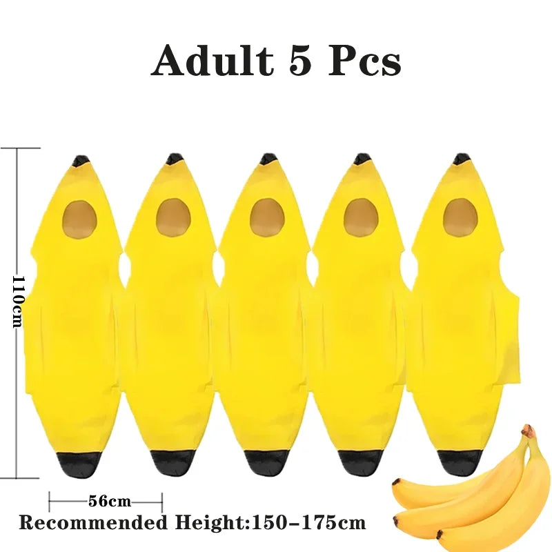 Banana Costume for Kids & Adults Halloween & Parties
