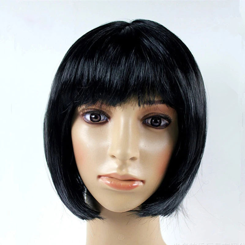 Short Bob Wig Synthetic Costume Wig for Cosplay & Parties