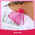 100PCS Drawable Organza Bags Supply Wedding Christmas Favor White Pouches Organza Gauze Sachet Gift Bags Drawstring