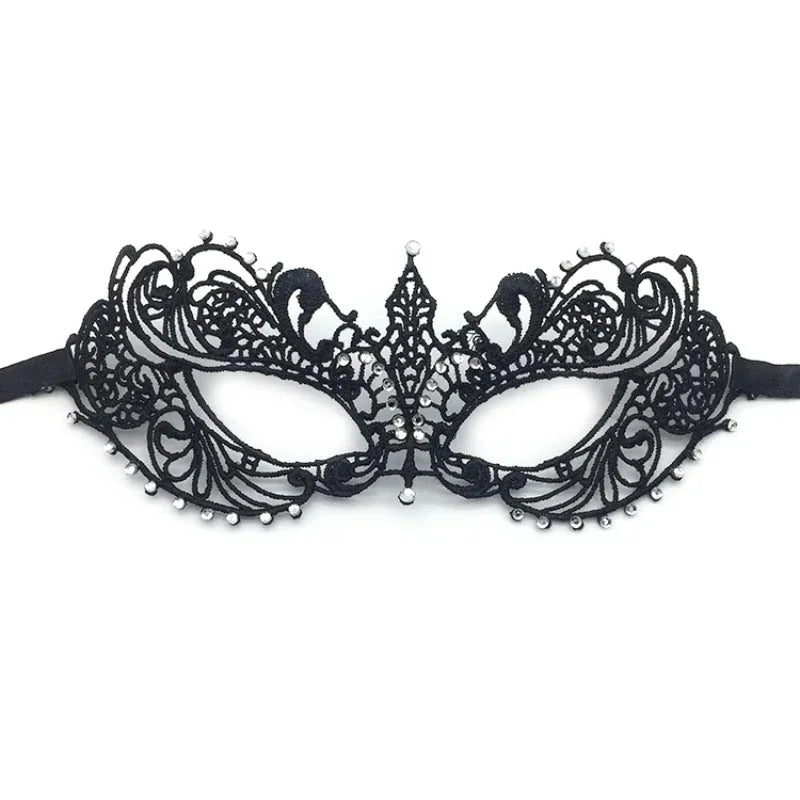 Gold Silver Lace Masquerade Eye Mask for Costume Parties