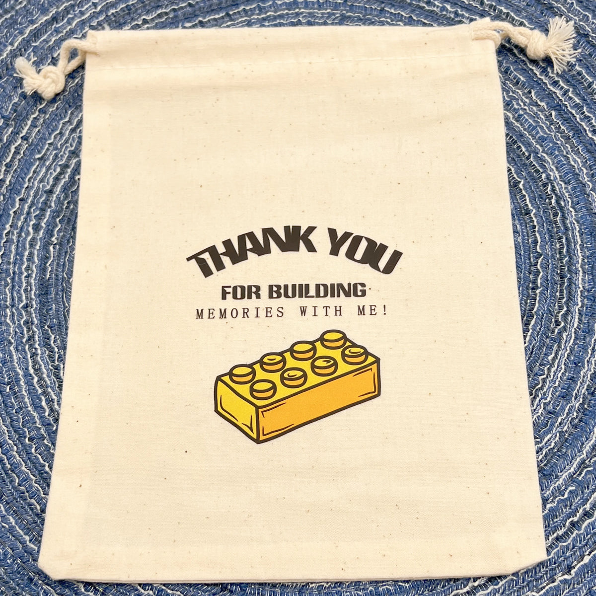 5pcs thank you For Building Memories with me Bags boy girl Birthday Party decoration gift Children's birthday bag
