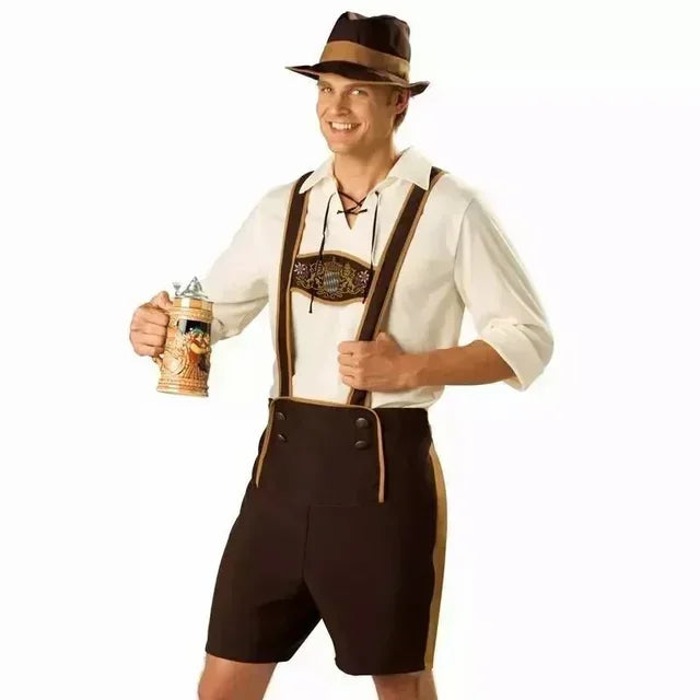 Men’s Bavarian Oktoberfest Costume Set for Festivals & Parties