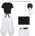 Men’s Anime-Inspired Cosplay Costume Set with Wig
