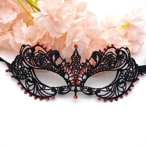Gold Silver Lace Masquerade Eye Mask for Costume Parties