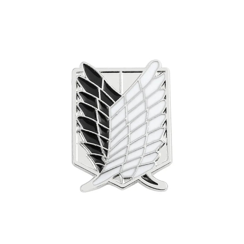 Wing Emblem Brooch Pin for Shirts Bags and Costume Accessories