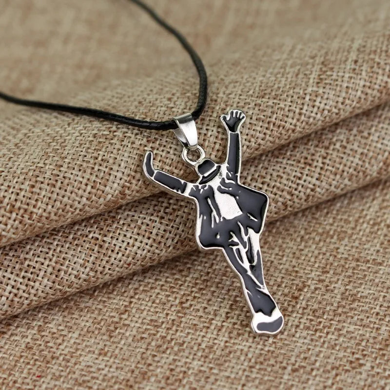 Rock Singer Inspired Pendant Necklace Punk Costume Accessory
