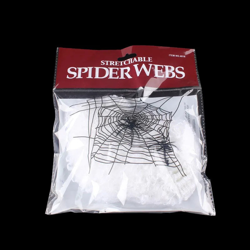 Halloween Spider Web Decoration with Spider for Haunted House