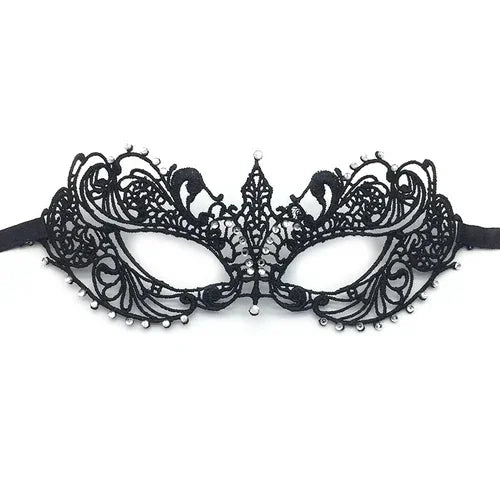 Gold Silver Lace Masquerade Eye Mask for Costume Parties