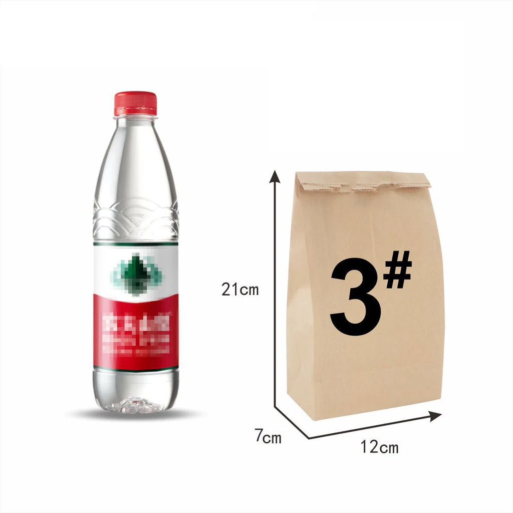 10/30/50/100pcs Brown Kraft Paper Bag Food Vegetables Shopping Bag Candy Package Kraft Lunch Bag Grocery Cookie Bread Bucket Bag