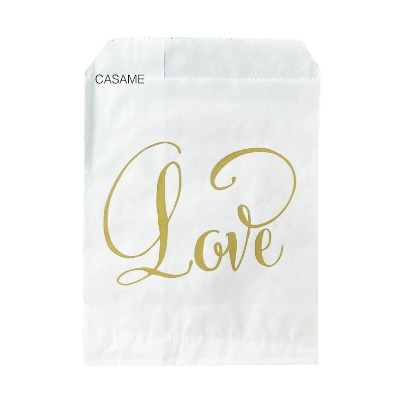 50pcs 15*10CM Wave Dot Kraft Paper Candy Biscuit Bags Packing Pouch Popcorn Bag Birthday Wrapping Supplies Pastry Tool