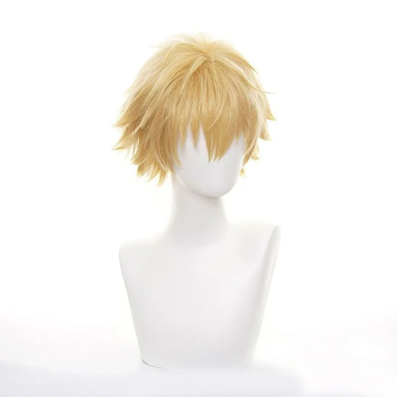Short Blonde Spiky Synthetic Wig for Men Cosplay & Halloween