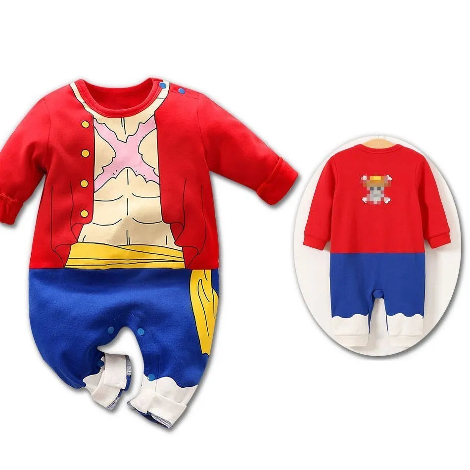 Anime Inspired Baby Cosplay Romper, 0 to 18 Months, Long Sleeve