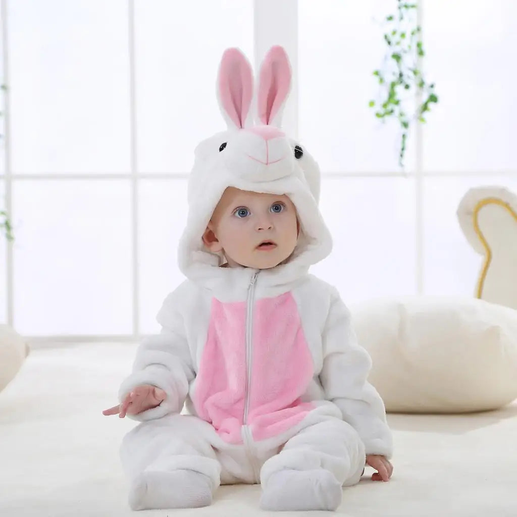 Baby Dinosaur Hooded Romper Costume for Halloween & Winter