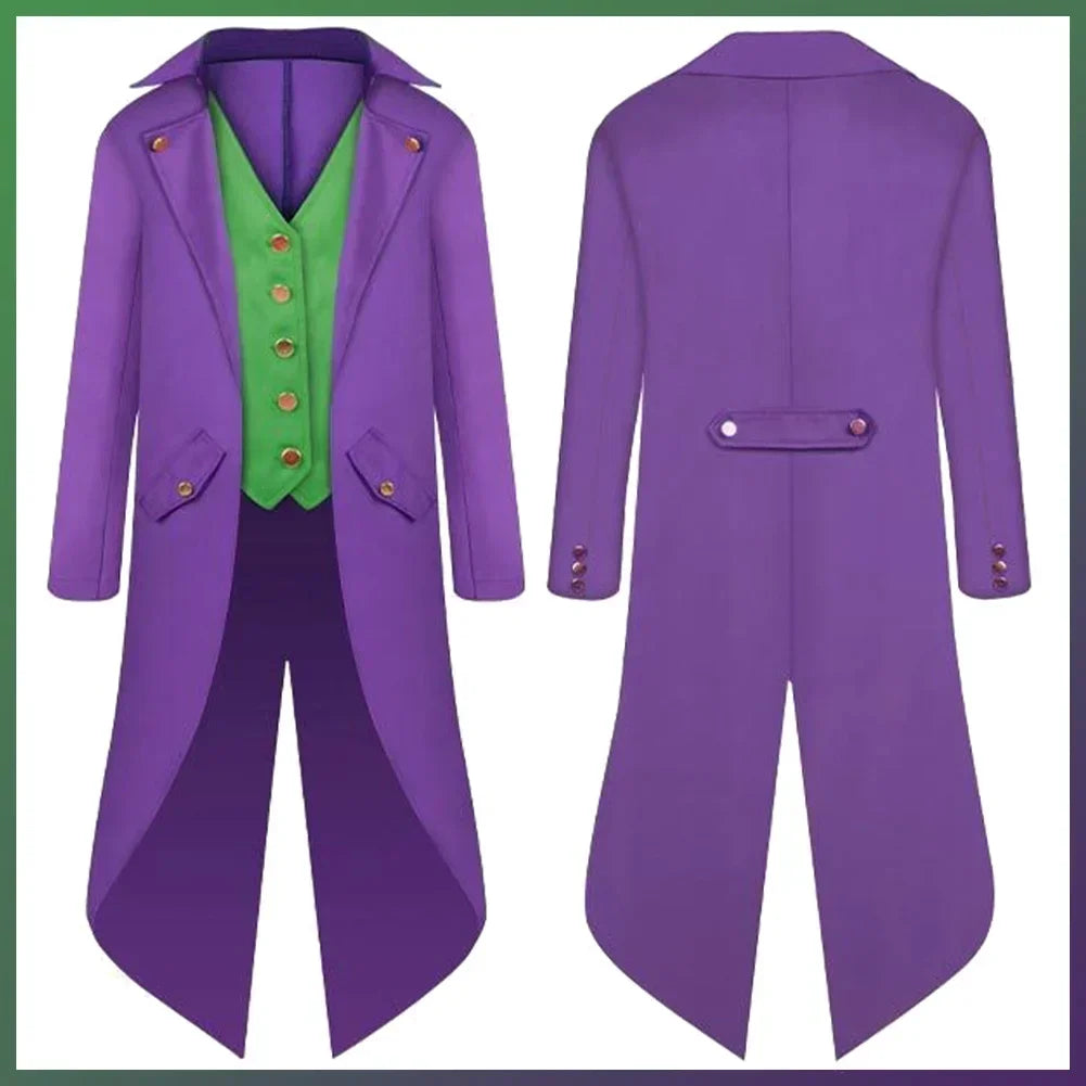 Super Villain Costume Tuxedo Jacket Vest Suit