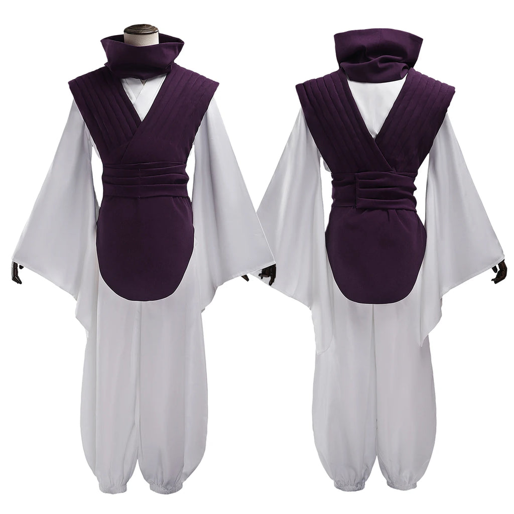 Anime-Inspired Purple Vest Cosplay Costume Set