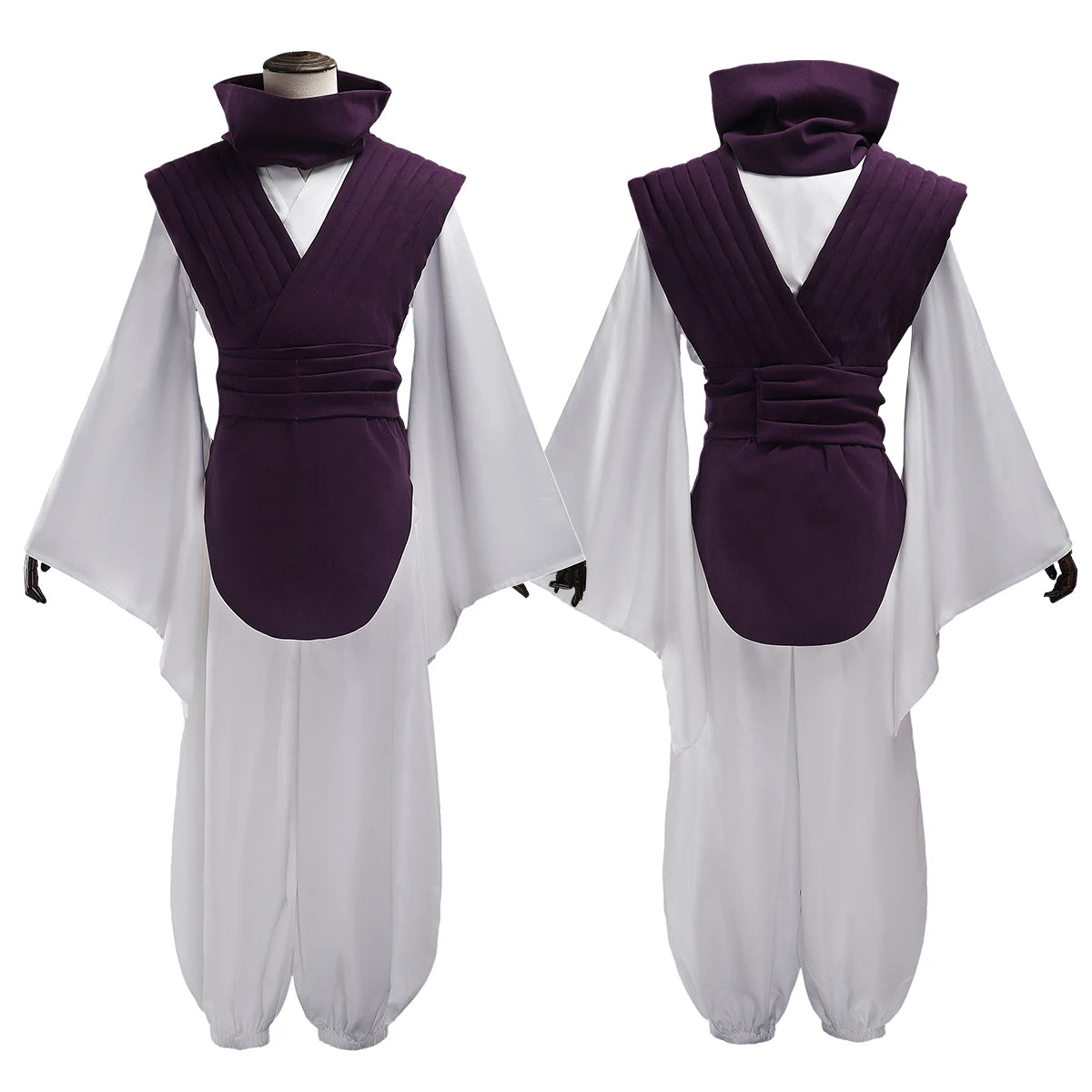 Anime-Inspired Purple Vest Cosplay Costume Set