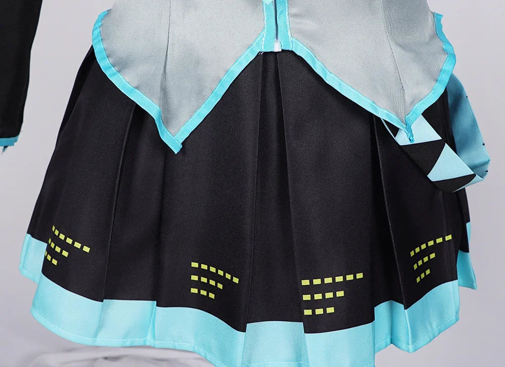 Anime-Inspired Performance Cosplay Outfit with Skirt & Wig