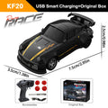 KF20 1/64 High Speed Drift RC Car 2.4G 4WD Remote Control Desktop Mini GTR Racing Model Cars for Boys Kids Toy Gift